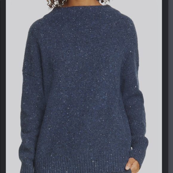 Vince Funnel Neck Wool Blend Sweater - Picture 2 of 2